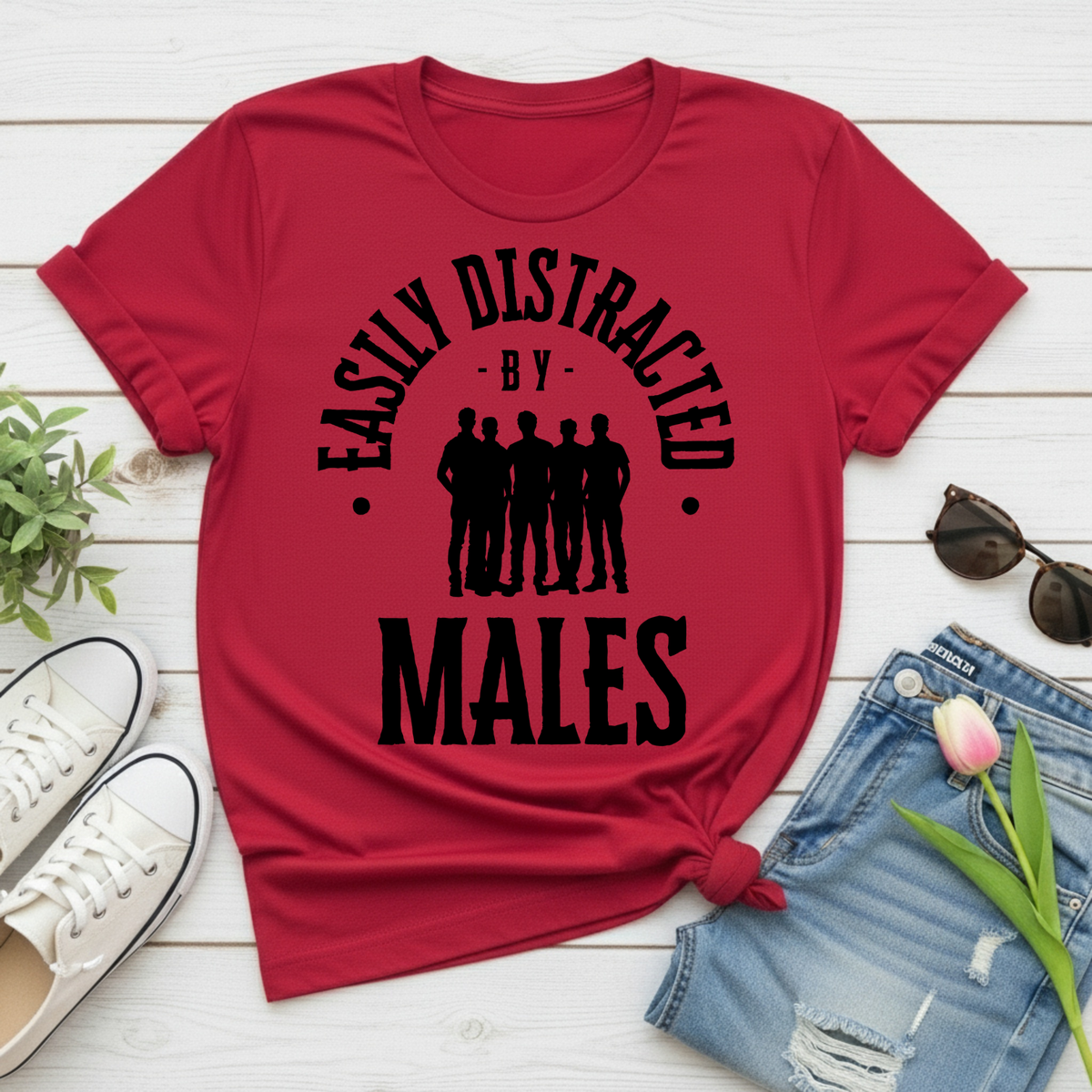 Easily Distracted By Males Tee