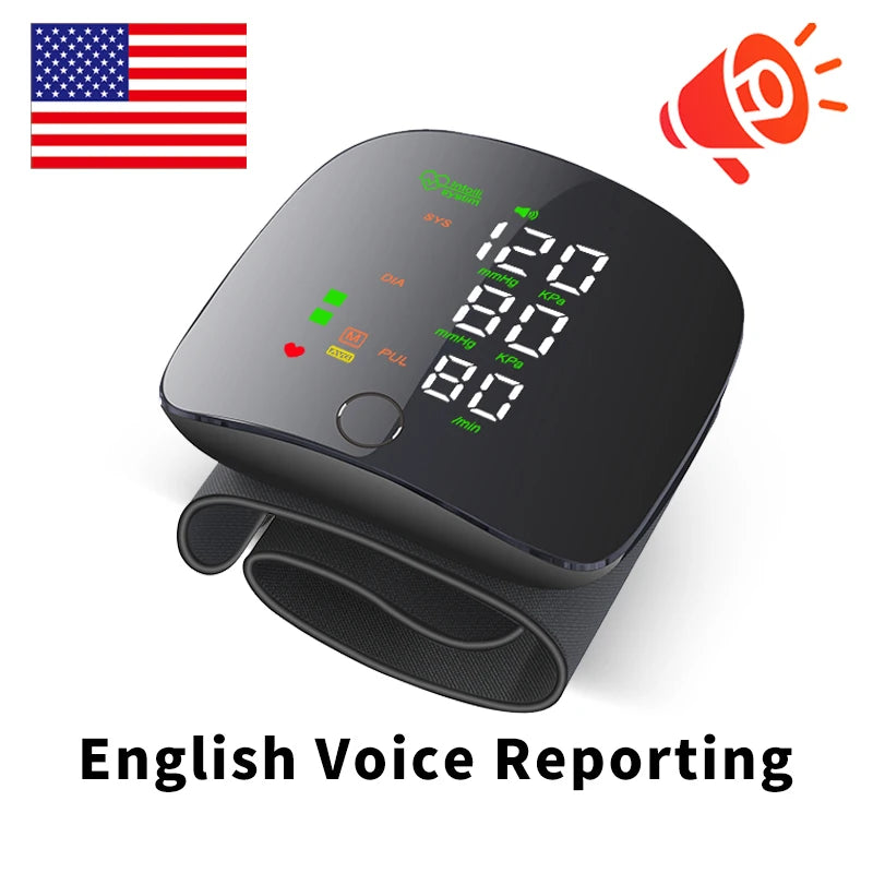 Smart Wrist Blood Pressure Monitor - Hospital-Grade Accuracy at Home
