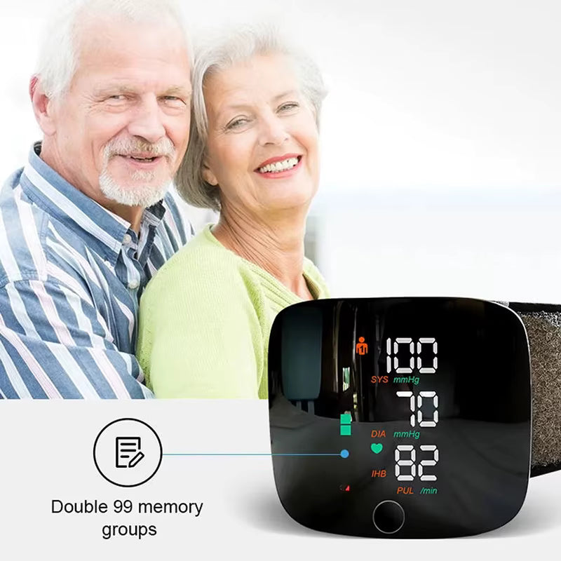 Smart Wrist Blood Pressure Monitor - Hospital-Grade Accuracy at Home