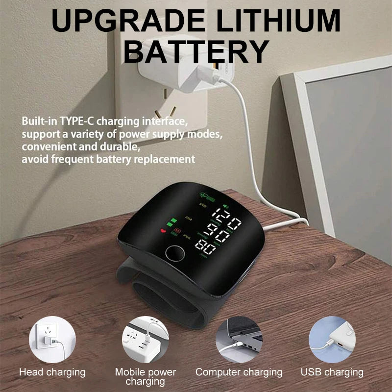 Smart Wrist Blood Pressure Monitor - Hospital-Grade Accuracy at Home