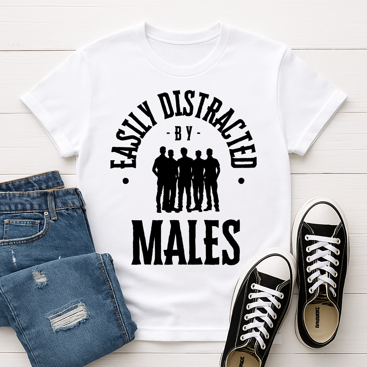 Easily Distracted By Males Tee